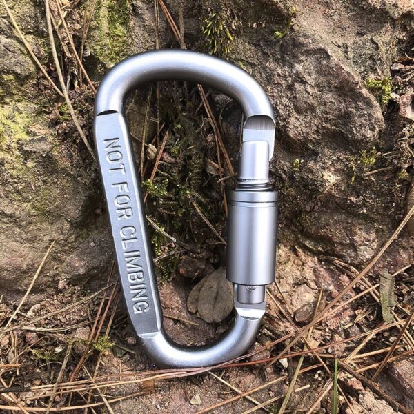 No. 8 Carabiner D Type Bold 8CM Aluminum Alloy - Image 4