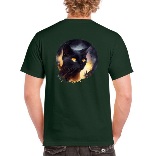 Idolless Black Cat and moon equinox spring Unisex Heavy Cotton T-Shirt - Image 34