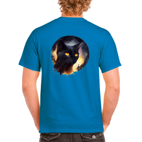 Idolless Black Cat and moon equinox spring Unisex Heavy Cotton T-Shirt - Image 52