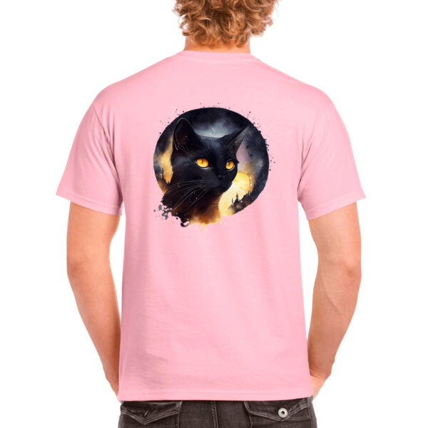 Idolless Black Cat and moon equinox spring Unisex Heavy Cotton T-Shirt - Image 32