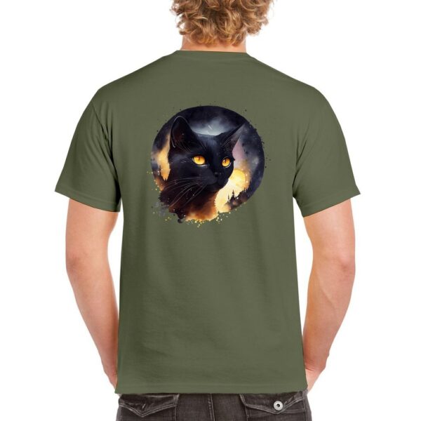 Idolless Black Cat and moon equinox spring Unisex Heavy Cotton T-Shirt - Image 16