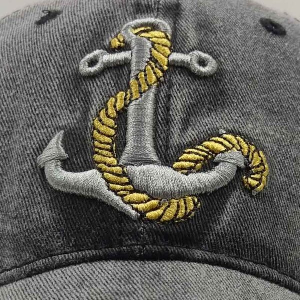 Anchor Embroidered Baseball - Image 4