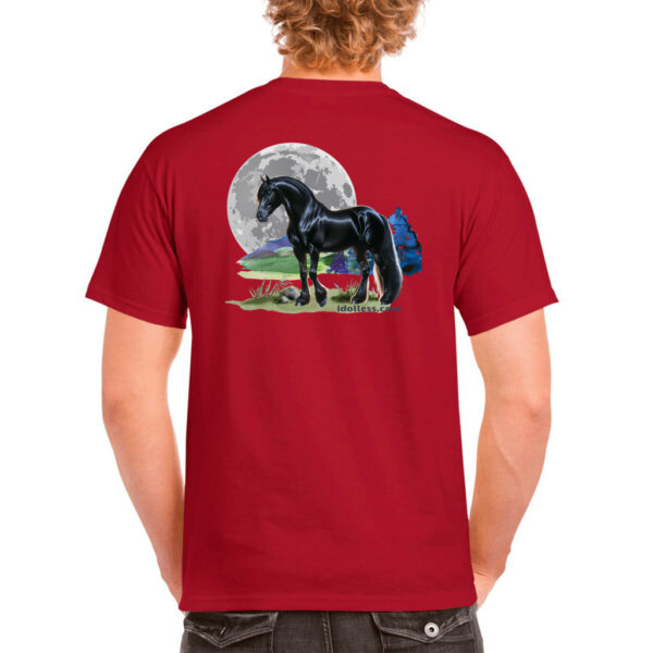 idolless black stallion moon tee 2024 Unisex Heavy Cotton T-Shirt pull over tee - Image 27