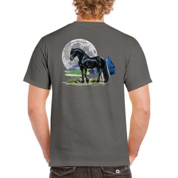 idolless black stallion moon tee 2024 Unisex Heavy Cotton T-Shirt pull over tee - Image 4