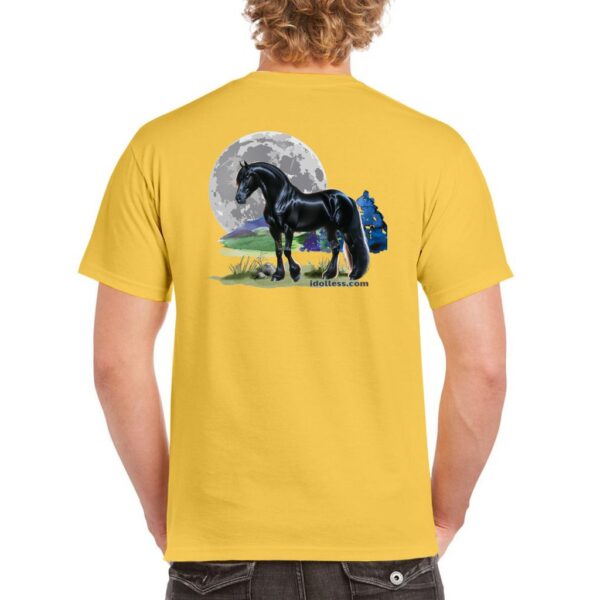 idolless black stallion moon tee 2024 Unisex Heavy Cotton T-Shirt pull over tee - Image 5