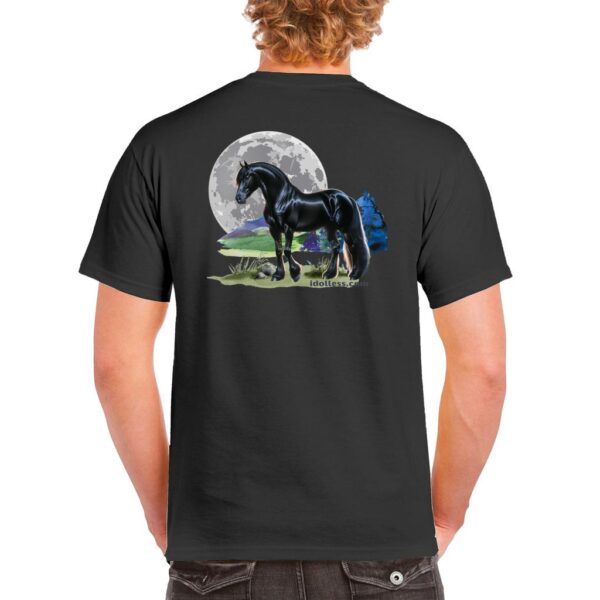 idolless black stallion moon tee 2024 Unisex Heavy Cotton T-Shirt pull over tee - Image 6