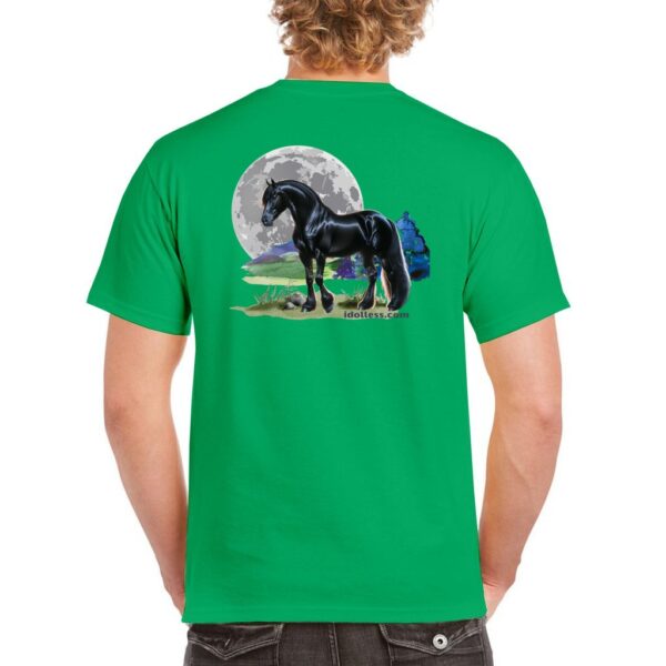 idolless black stallion moon tee 2024 Unisex Heavy Cotton T-Shirt pull over tee - Image 7