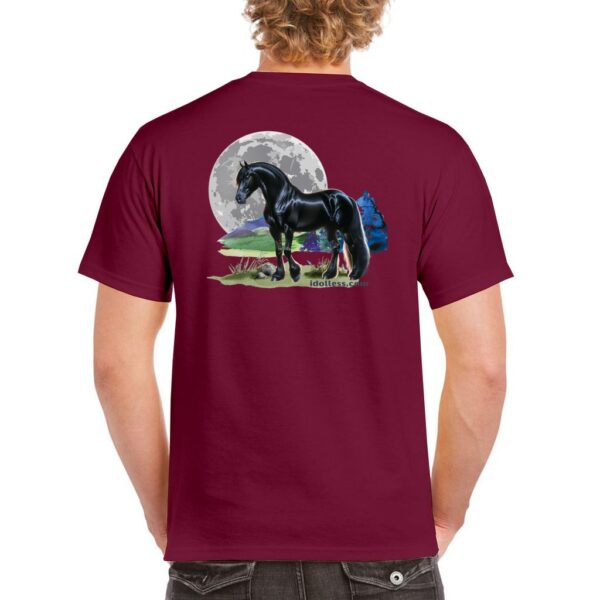 idolless black stallion moon tee 2024 Unisex Heavy Cotton T-Shirt pull over tee - Image 10