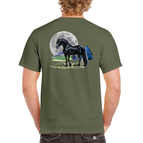 idolless black stallion moon tee 2024 Unisex Heavy Cotton T-Shirt pull over tee - Image 11