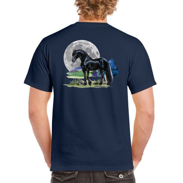 idolless black stallion moon tee 2024 Unisex Heavy Cotton T-Shirt pull over tee - Image 12