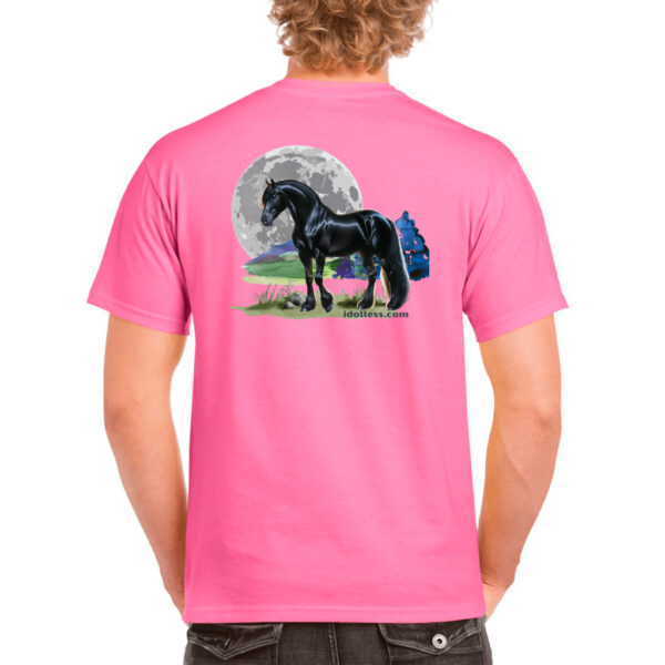 idolless black stallion moon tee 2024 Unisex Heavy Cotton T-Shirt pull over tee - Image 2