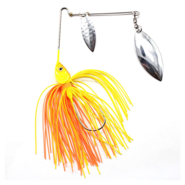 Spinner Baits tandem blade Tassel Beard Composite Sequins Sea Fishing Topmouth Culter Weever Lure - Image 2