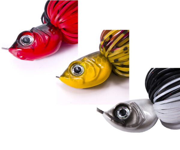 Rotating Composite Sequins Beard Guy SPINNER BAIT Lure Bait Water Surface Tractor Bass Hook - Image 2