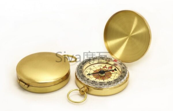 Metal flip compass outdoor compass pocket watch copper compass - Image 5