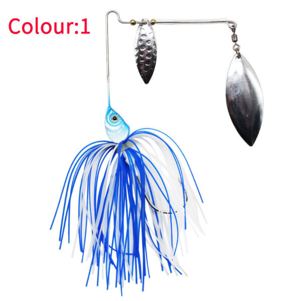 Spinner Baits tandem blade Tassel Beard Composite Sequins Sea Fishing Topmouth Culter Weever Lure - Image 3