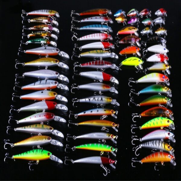 HENG JIA fast selling 56 pieces of lure bait bait kit EBAY bursting fake bait suit lure - Image 2