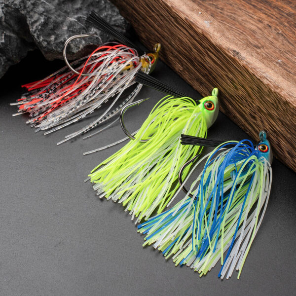 silicone skirt crawfish jig Bait Anti-hanging Composite Rotating Sequins Fake - Image 9