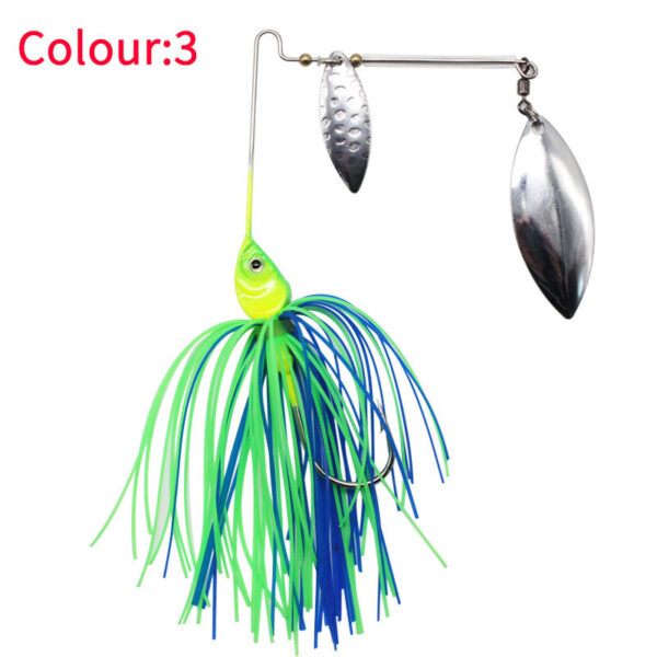 Spinner Baits tandem blade Tassel Beard Composite Sequins Sea Fishing Topmouth Culter Weever Lure - Image 5