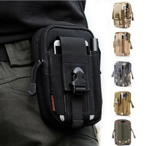 Outdoor Sports Molle Tactical Pocket Male 5.5 6 Inch Waterproof Mobile Phone Bag - Image 2