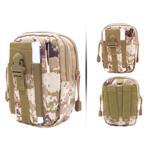 Outdoor Sports Molle Tactical Pocket Male 5.5 6 Inch Waterproof Mobile Phone Bag - Image 4