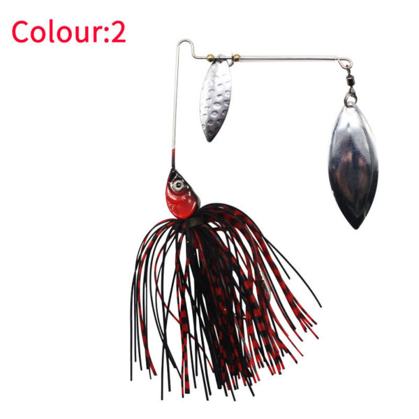 Spinner Baits tandem blade Tassel Beard Composite Sequins Sea Fishing Topmouth Culter Weever Lure - Image 4