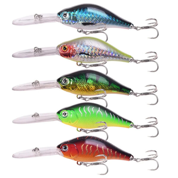 Deep diving crank bait Floating Rock Little Fat Man Deep Diving Long Tongue Board Mino Lure - Image 2