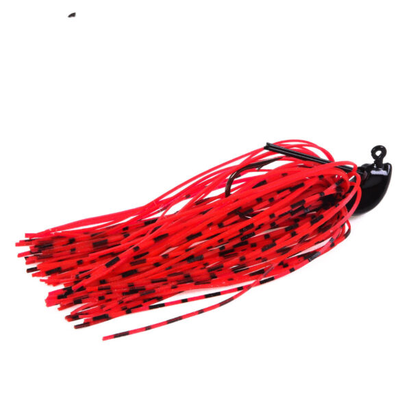 crawfish jig silicone skirt Anti-hanging Bottom Lead Hook Silicone Beard Guy Fake Bait - Image 3